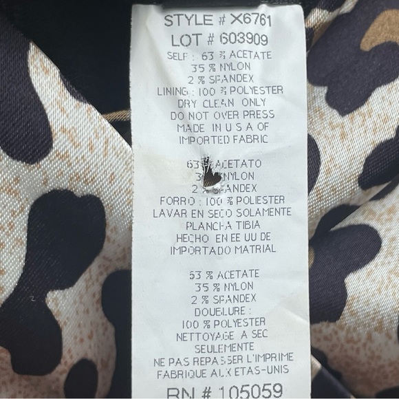 Leopard print retro top size 14 - Picture 10 of 12